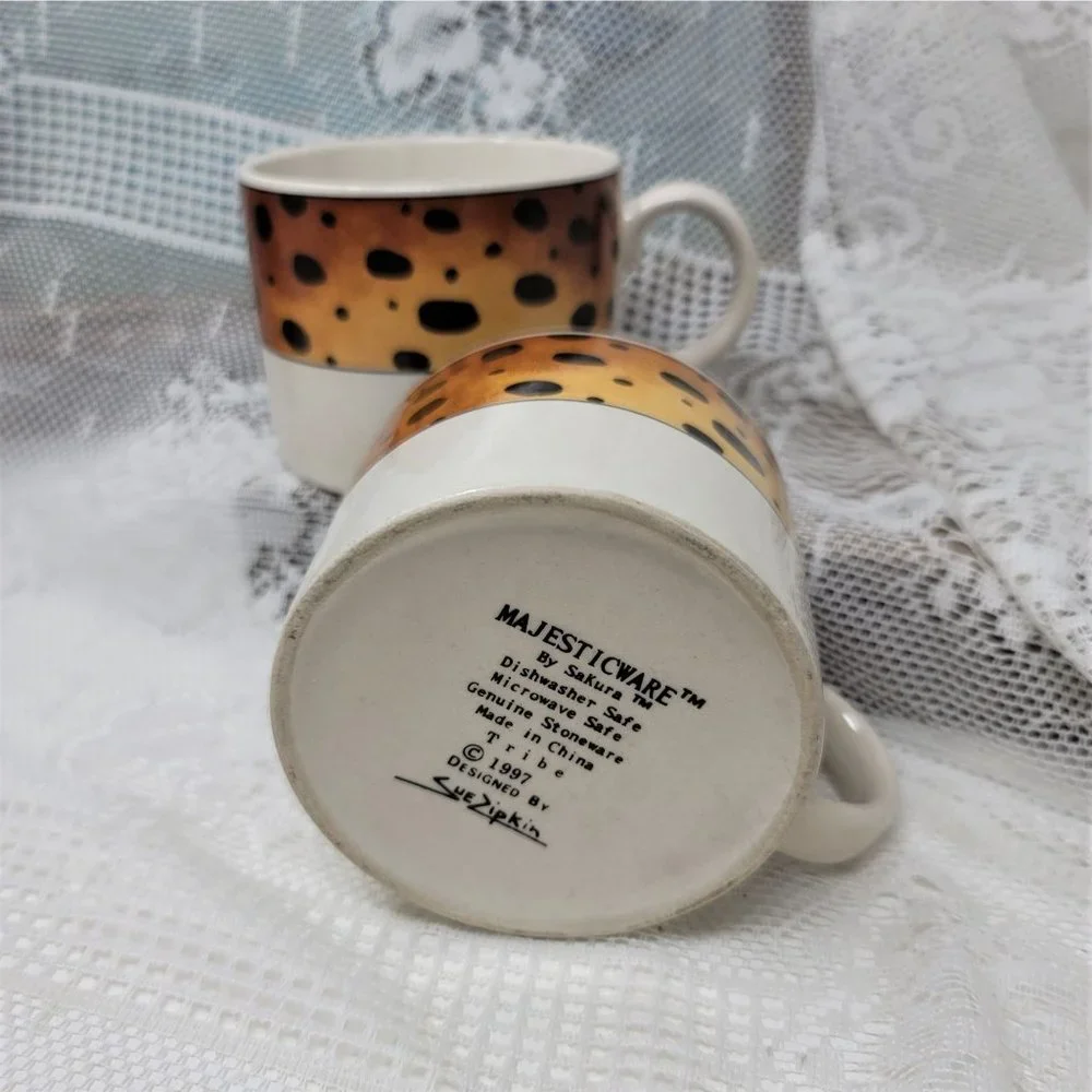 Majesticware by Sakura Stoneware Tribe 1997 Cups Two (2) - Picture 7 of 10